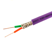 Cable blindado de comunicación Profibus Fieldbus DP con conductor de cobre sólido de 2 núcleos y 22AWG