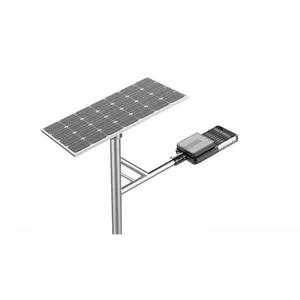 High Efficiency Outdoor LED Solar Street Light Waterproof IP65 with Panel Aluminum Lamp Body Energy Saving for Road Use