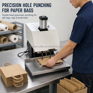 Máquina Perforadora de Bolsas de Papel Dapeng de Doble Orificio, Perforadora de Libros para Encuadernación - Product Image 2