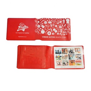 Tre tasche rosso di plastica in PVC titolare della carta per biglietti da visita - Product Image 2