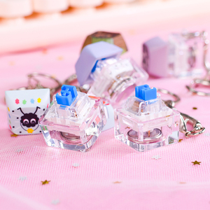 Tùy Chỉnh Acrylic Bàn Phím Chuyển Đổi Keychain DIY Thiết Kế Logo Keycap UV In Ấn Phim Hoạt Hình Phong Cách Hợp Kim Keychain Cho Chìa Khóa Giảm Chìa Khóa - Product Image 5