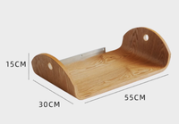 Hamac mural moderne en bois massif pour chat, lit suspendu pour chat, fournitures pour animaux de compagnie, lit mural élégant pour chat, style hamac