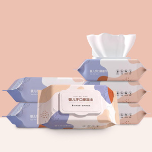 Grand paquet de lingettes pour les mains et la bouche des bébés avec couvercle, lingettes nettoyantes jetables pour enfants pour usage domestique - Product Image 2