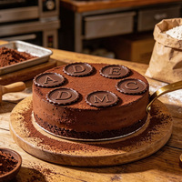 Moule à estamper en laiton de qualité alimentaire avec logo gravé personnalisé pour chocolat, moule à embosser pour gâteaux faits main DIY pour desserts