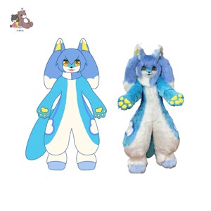 Costume da Mascotte Personalizzato di Fabbrica, Design Popolare di Personaggi dei Cartoni Animati, Volpe Pelosa, Lupo, Costume Fursuit, Accessori per Cosplay di Animali per Laurea - Product Image 6
