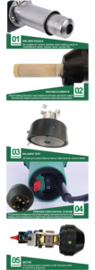 Soudeuse à vinyle rapide automatique SWT-NS1600S, réparation de <span class=keywords><strong>pare</strong></span>-chocs de voiture, pistolet à souder à air chaud 1600W pour <span class=keywords><strong>plastique</strong></span>, gaz, PVC, sol - Product Image 5