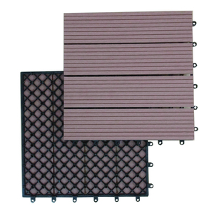 Dalles de terrasse WPC DIY de différentes couleurs, anti-corrosion, antioxydantes, pour <span class=keywords><strong>extérieur</strong></span>, en matériau <span class=keywords><strong>bois</strong></span>-plastique. - Product Image 1