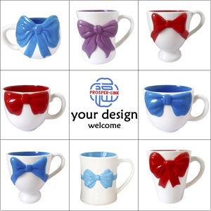 Nuevas Tazas de Cerámica de Lujo Creativas con Tulipanes en Relieve para Café al por Mayor, Taza de Té de <span class=keywords><strong>Porcelana</strong></span> Pintada a Mano con Logotipo Personalizado, Taza para Leche para Regalo - Product Image 4