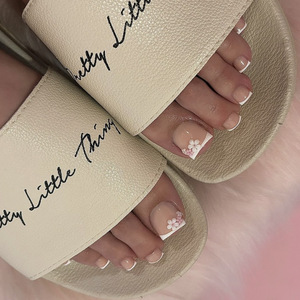 Uñas postizas de cobertura completa de color blanco al por mayor, uñas artificiales de primavera de colores vibrantes, uñas de color sólido. - Product Image 1