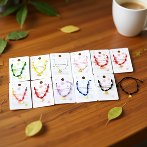 Golden Elephant Stainless Steel Seven Star Knot Bracelet Handmade Fashion Cuff Bracelets 12Pcs <b>Set</b> - Product Image 3