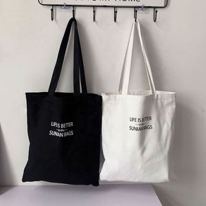 Bolsas de Compras Personalizadas con su Propio Logotipo, Bolsas de Tela de Lona, Bolsas de Compras de Calicó en Blanco - Product Image 1
