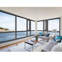 Deyu 110 Série A6 Rui Fenêtres en alliage d'aluminium modernes insonorisées à pont thermique, kit complet d'étanchéité pour balcon, vitrage Low-E pour salon