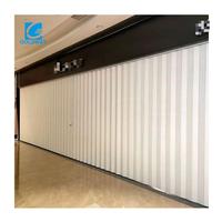 Porte pliante en PVC non transparent, porte coulissante intérieure en PVC, porte de séparation