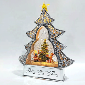 Musique à piles Navidad avec lumière étoile LED conception d'arbre <span class=keywords><strong>de</strong></span> Noël boule à neige décorations <span class=keywords><strong>de</strong></span> lanterne <span class=keywords><strong>de</strong></span> Noël - Product Image 4