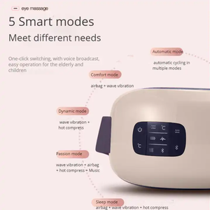 Masajeador de Ojos Inteligente E01 con Calor, Compresión, Música Bluetooth, <span class=keywords><strong>5</strong></span> Modos Inteligentes, 3 Niveles de Presión, Batería de 1200mAh y Control de Tiempo - Product Image 4