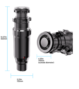 مفرمة نفايات الطعام الكهربائية الأوتوماتيكية المستمرة الأكثر مبيعًا من الفولاذ المقاوم للصدأ، جهاز منزلي للمطبخ للتخلص من القمامة - Product Image 2