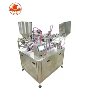 D112 Small High Speed Semi Automatic Plastic Pop Tube Hand Sanitizer Filling And Sealing Machine With Chiller