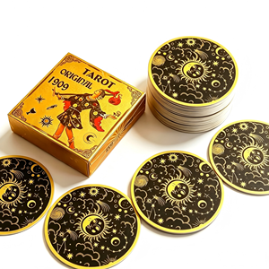 Juego de Cartas del <span class=keywords><strong>Tarot</strong></span> con Borde Dorado de 350 g/m², con Guía, Impresión Personalizada y Caja con Cierre Magnético para Kit de <span class=keywords><strong>Tarot</strong></span> de Rituales Espirituales - Product Image 4