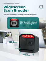 XB-8807 Syble Nuevo Modelo de Lector de Códigos QR 1D y 2D Manos Libres, Escáner de Códigos de Barras de Escaneo Automático para Tiendas