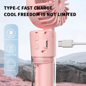 Foldable Nano Ice Fog Rechargeable Handheld Neck Fan, One-Button Hydration Cooling Fan for Hot Weather - Product Image 3