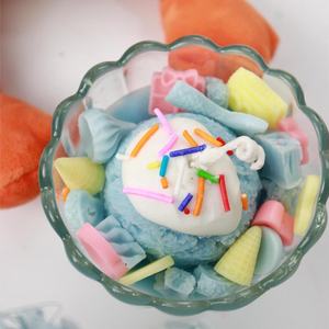 4 Styles Raffinés Romantique Doux Émuler Crème Glacée Desserts Dentelle Lunettes Soulagement du Stress Parfum Aromathérapie Bougies Parfumées - Product Image 1