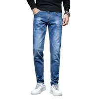 2022 büyük indirim promosyon stok gümrükleme satış erkek kot günlük pantolon gençlik küçük ayakları yıkanmış skinny jeans pantolon