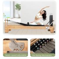 Maßgefertigter, umweltfreundlicher, stabiler und sicherer High-End Eichen-Pilates-Reformer, geeignet für Pilates-Studios