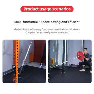 Accessoires de <span class=keywords><strong>musculation</strong></span> pour rack à squats, entraînements de <span class=keywords><strong>musculation</strong></span>, barre d'haltères rotative à 360 degrés, accessoires de mine terrestre - Product Image 3