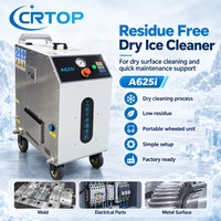 Nettoyeur à glace sèche Crtop pour l'entretien des surfaces à faible résidu et les projets de nettoyage de pièces industrielles