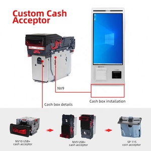 Quiosco de Pedidos Todo en Uno en Oferta, Fabricante de Quioscos con Pantalla Táctil de 23.8'' para Pagos con Aceptador de Efectivo para Bancos - Product Image 2