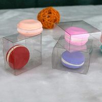 Boîte d'emballage en plastique PET transparente personnalisée avec des matériaux recyclés pour cadeaux et artisanat, épaisseur personnalisée