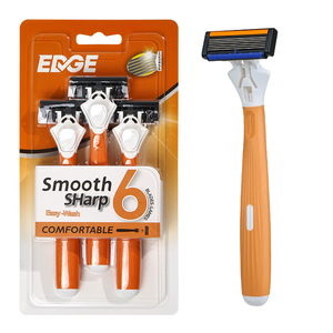 Rasoio da uomo <span class=keywords><strong>a</strong></span> 6 <span class=keywords><strong>lame</strong></span>, rasoio professionale da uomo <span class=keywords><strong>a</strong></span> <span class=keywords><strong>5</strong></span> <span class=keywords><strong>lame</strong></span>, produttore, etichetta privata, confezione personalizzata, OEM - Product Image 2