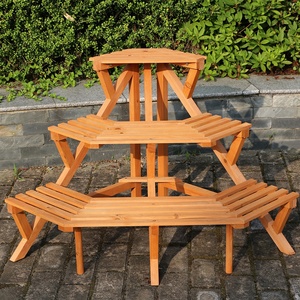 Étagère de plantes de jardin extérieur Offre Spéciale support de plantes en bois coin pot de fleurs présentoir de plantes - Product Image 3