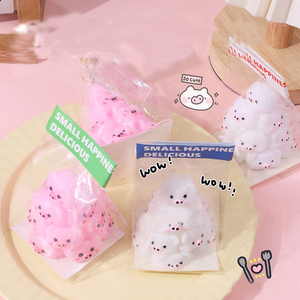 ของเล่นบีบแกะสลักรูปหมู 7 ซม. วัสดุ TPR 2 สี บรรเทาความเครียด ของขวัญสนุกๆ สำหรับเด็กและผู้ใหญ่ เพื่อเวลาผ่อนคลาย - Product Image 2