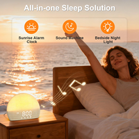 Régulateur de rythme biologique Elite, machine à bruit blanc professionnelle pour le sommeil des bébés, réveil intelligent avec lumière, horloge de table