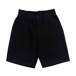 Bermudas medias de punto sólido transpirable con cremallera Fly Shorts Casual 100% algodón lona ropa de hombre corto - Product Image 3