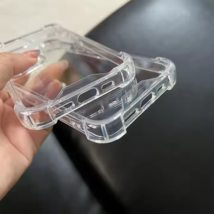 Claro cuatro esquinas suave Tpu a prueba de golpes funda de teléfono móvil para <span class=keywords><strong>Iphone</strong></span> 16 Pro Max 15 Plus 14 13 12 11 transparente Anti cubierta amarilla - Product Image 2