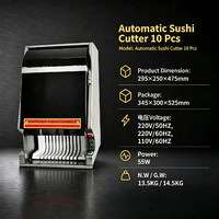 Machine automatique de découpe de rouleaux de sushi, en acier inoxydable, pour restaurants de sushi, coupe-kimbap et maki.