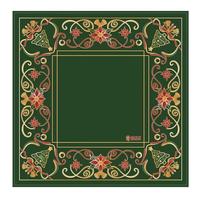 Tapis de table de mahjong américain antidérapant de 31,5 m² en néoprène insonorisant et lavable, motif floral estival, accessoire de jeu