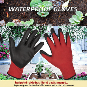 Gants de jardin imperméables en nitrile avec griffes pour la plantation et le désherbage – Résistants aux coupures, antidérapants, résistants à l'usure, protection contre les épines - Product Image 2