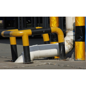 Barrera de Tráfico Ferroviario de Aleación de Zinc Hecha a Medida, Tipo Boca de Barrera, con Perforación y Entierro, Recubrimiento en Polvo, Resistente al Agua - Product Image 1