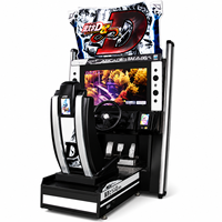 LECHUANG Simulateur de course en métal à monnayeur, machine d'arcade vidéo avec volant personnalisable pour divertissement familial intérieur pour enfants