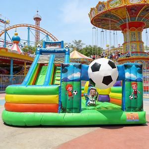 Château gonflable à thème de football avec toboggan pour enfants, idéal pour la <span class=keywords><strong>location</strong></span> de fêtes - Product Image 4