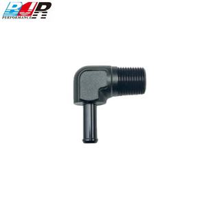 Pièces de performance BJR, adaptateur de carburant en aluminium noir, 90 degrés, mâle 3/8"NPT vers 5/16" barb - Product Image 5