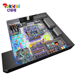 <span class=keywords><strong>แฟ</strong></span><span class=keywords><strong>รน</strong></span><span class=keywords><strong>ไช</strong></span><span class=keywords><strong>ส์</strong></span>สวนสนุกแทรมโพลีน Pokiddo ขนาด 6000 ตร.ม. แบบไม่ต้องเป่าลม โครงสร้าง PP และโลหะ สำหรับห้างสรรพสินค้าและสวนสาธารณะเชิงพาณิชย์ - Product Image 3