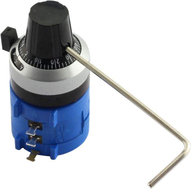 Precision Adjustable Resistor with Knob Cap (10K) 3590S-2-103L 10K 10-Turn Multi Turn Rotary Precision Potentiometer.