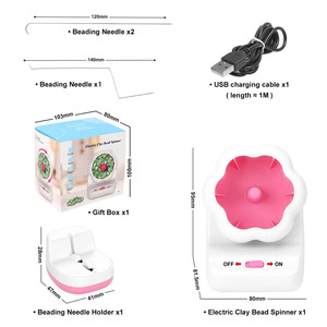 เครื่องปั่นลูกปัดพลาสติกไฟฟ้าแบบใช้พอร์ต USB อัตโนมัติ สำหรับร้อยลูกปัดเม็ดเล็ก ทำเครื่องประดับแฮนด์เมด สร้อยข้อมือ สร้อยคอ งานฝีมือ - Product Image 5
