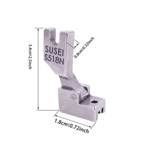 Prensatelas de acero inoxidable Tbone S518 con cremallera oculta para máquina de coser industrial - Product Image 3