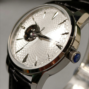 <strong>Cocktail</strong> <strong>Watch</strong> Series Skeletonized Fully Automatic Mechanical Waterproof Men's Wristwatch Power Reserve Pointer Stainless Steel - Product Image 2
