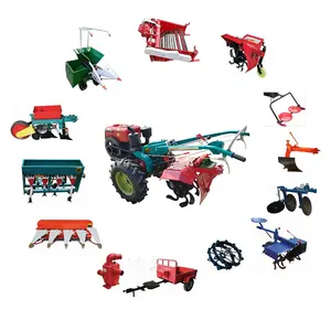 Easy use Agricole seed spreader 20hp power nigeria walking tractor rotary tiller attachment For Sale